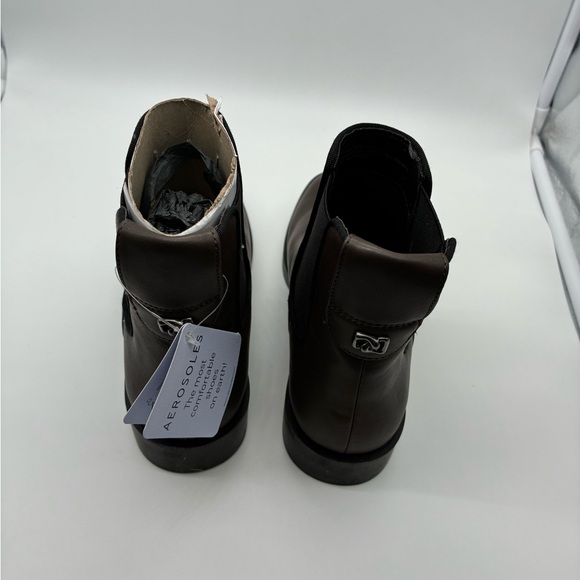 NWT Areosoles brown Chelsea boots - Picture 6 of 6